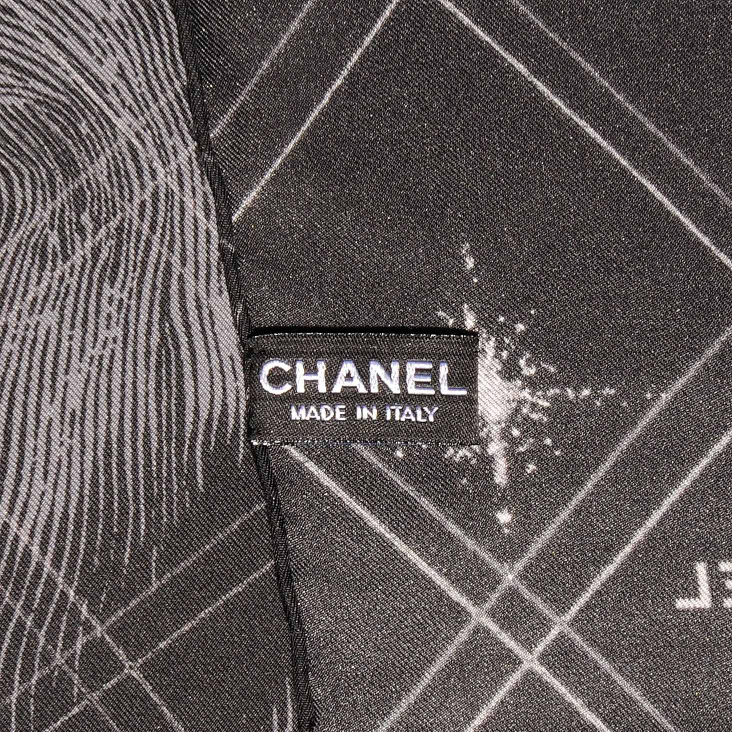 Chanel Silk Lion CC Scarf Black 4 of 10