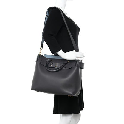 Burberry Soft Grain Calfskin Medium Belt Bag Marais Charcoal Grey 2 of 9