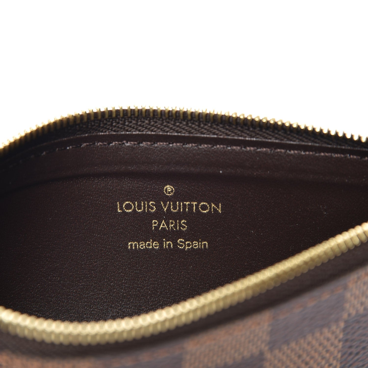 Louis Vuitton Damier Ebene Felicie Chain Wallet Zippered Insert 6 of 6