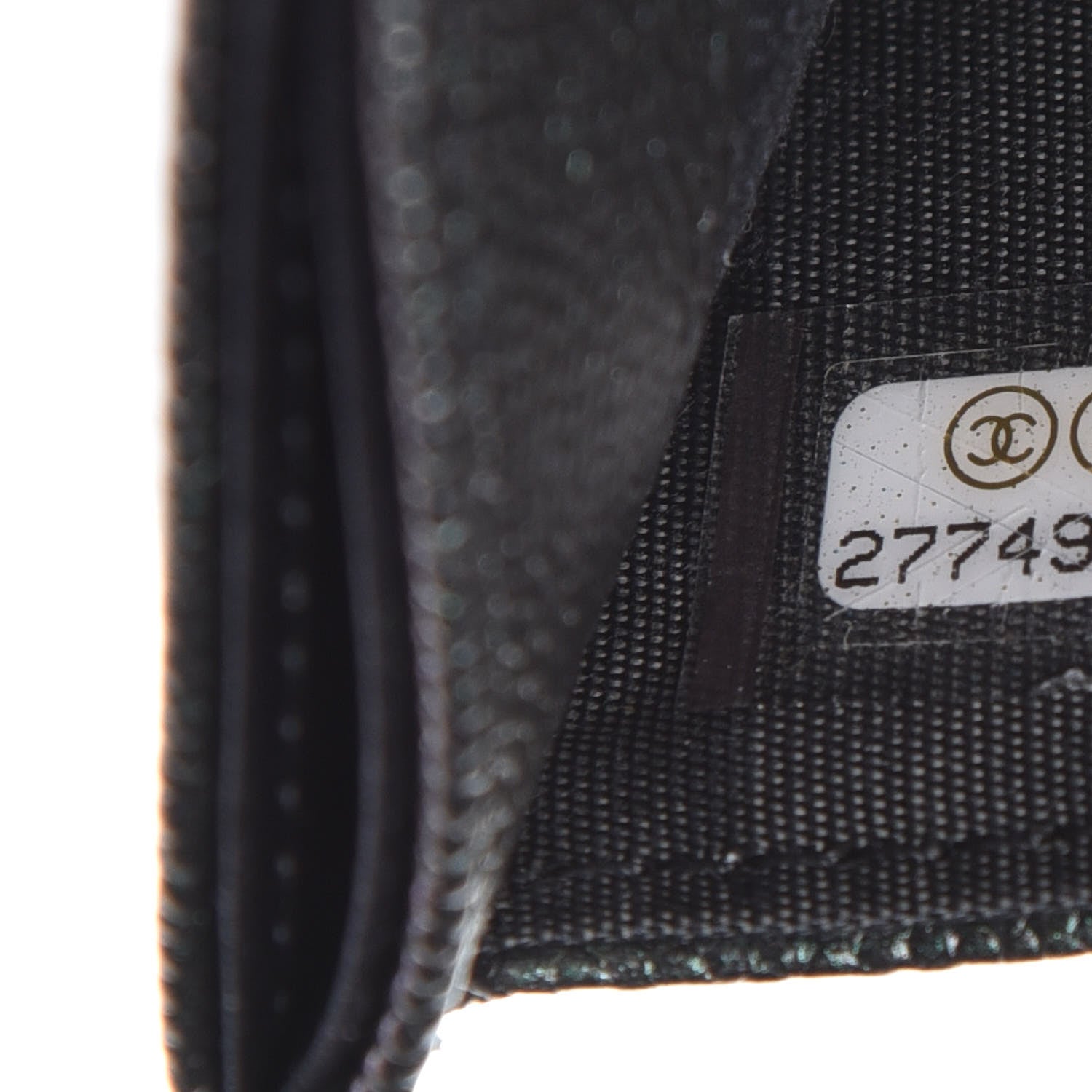 Chanel Iridescent Caviar Quilted Card Holder Black 8 of 10