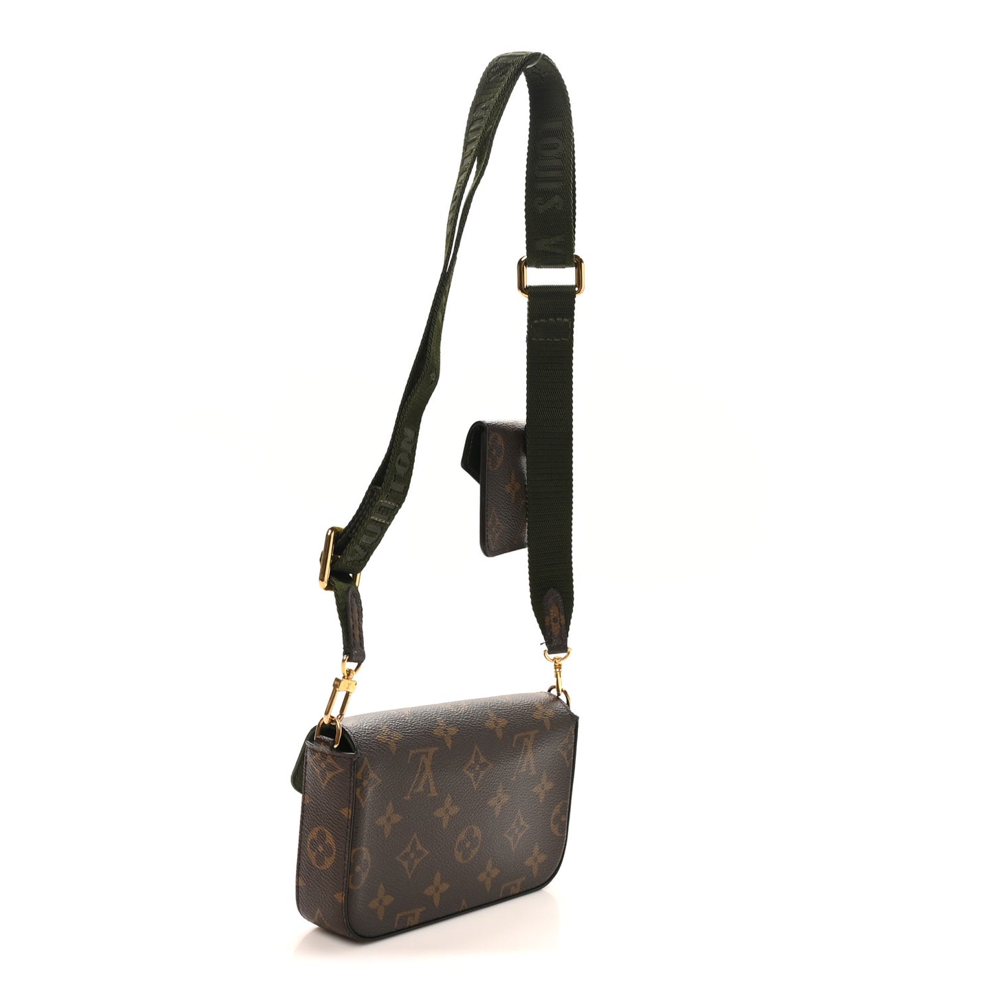 Monogram Felicie Strap & Go Kaki