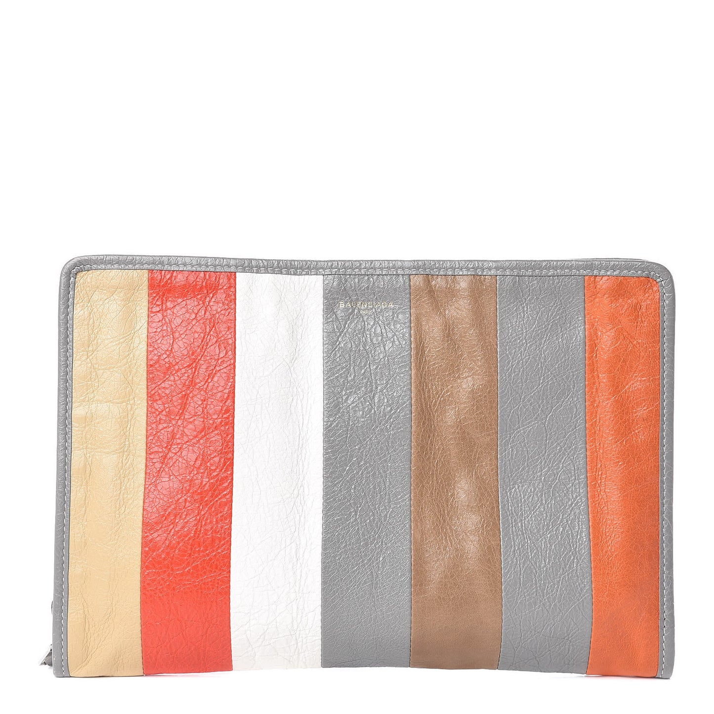 Veau Arena Multicolore Bazar Pouch Beige Orange Taupe