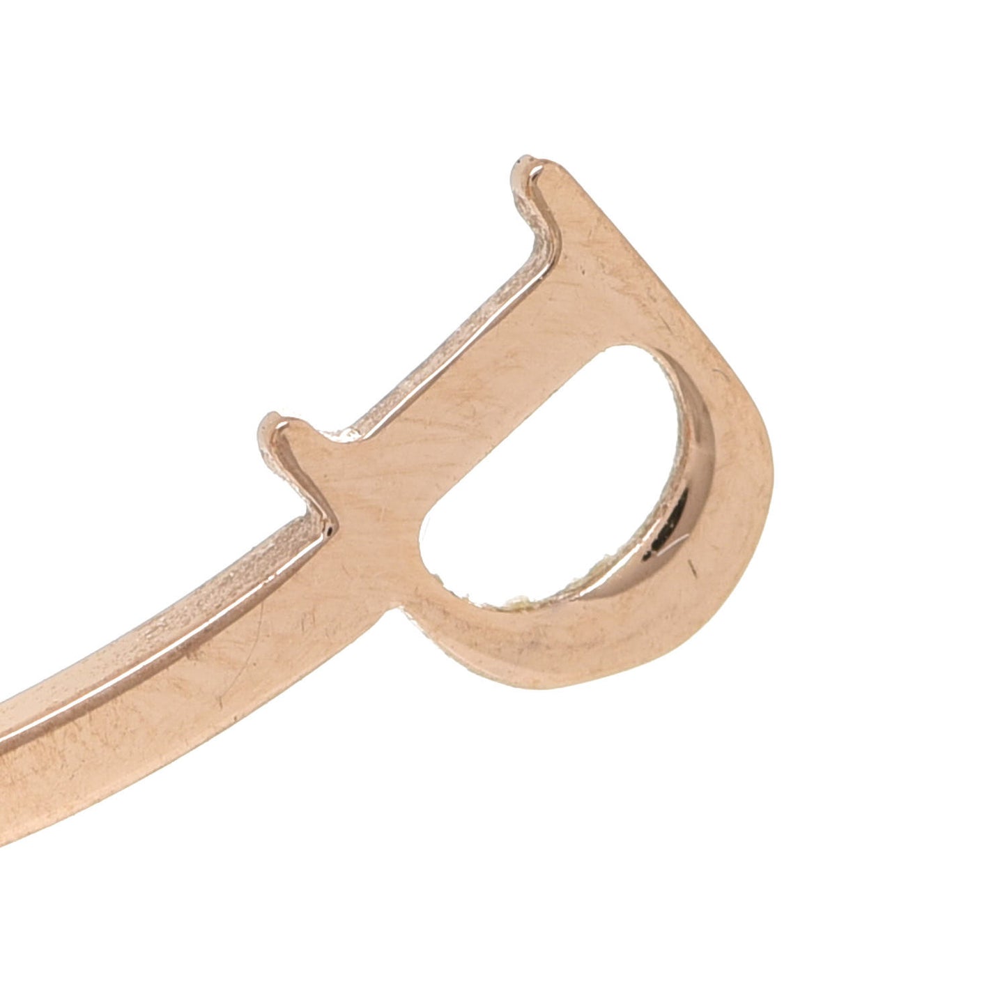 Crystal Logo Hoop Earrings Gold