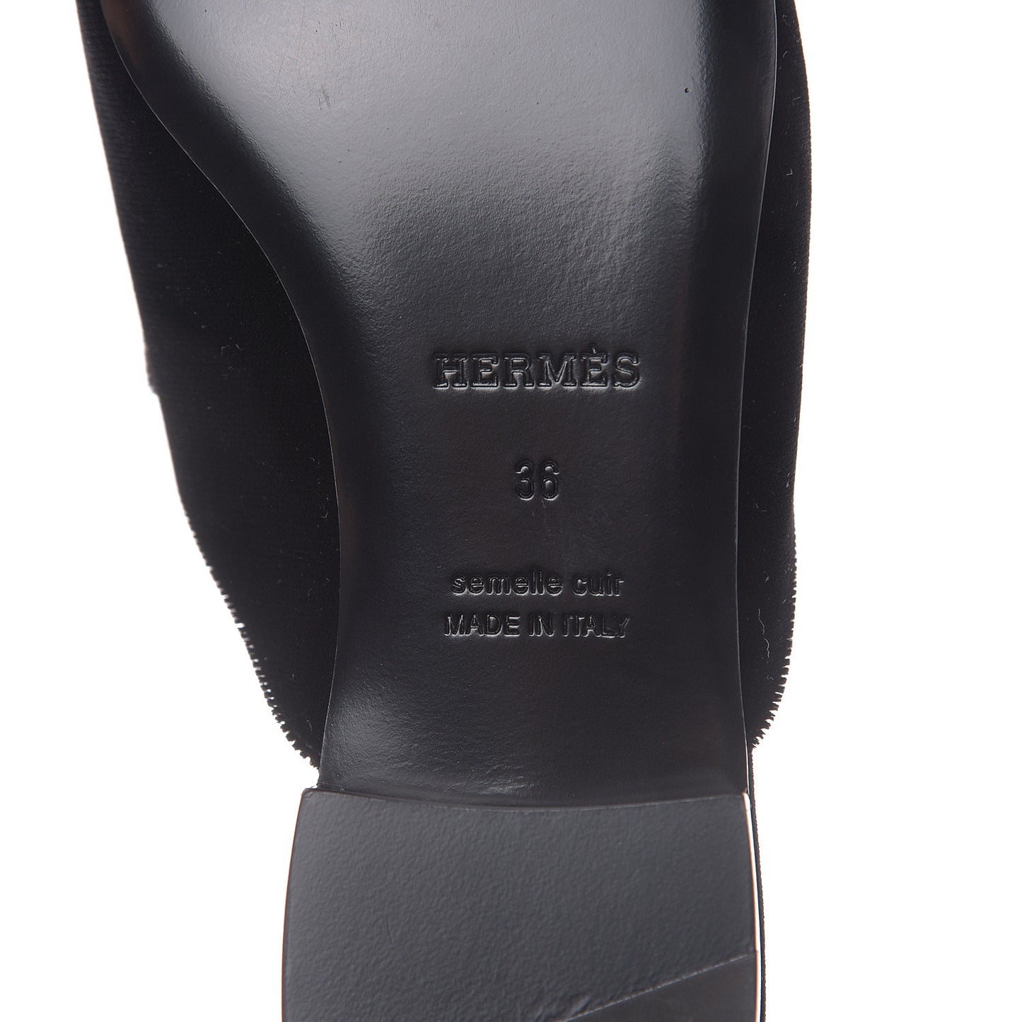 Velvet Trocadero Mule 36 Black