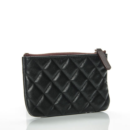 Chanel Caviar Quilted Small Cosmetic Case Black 3 of 7