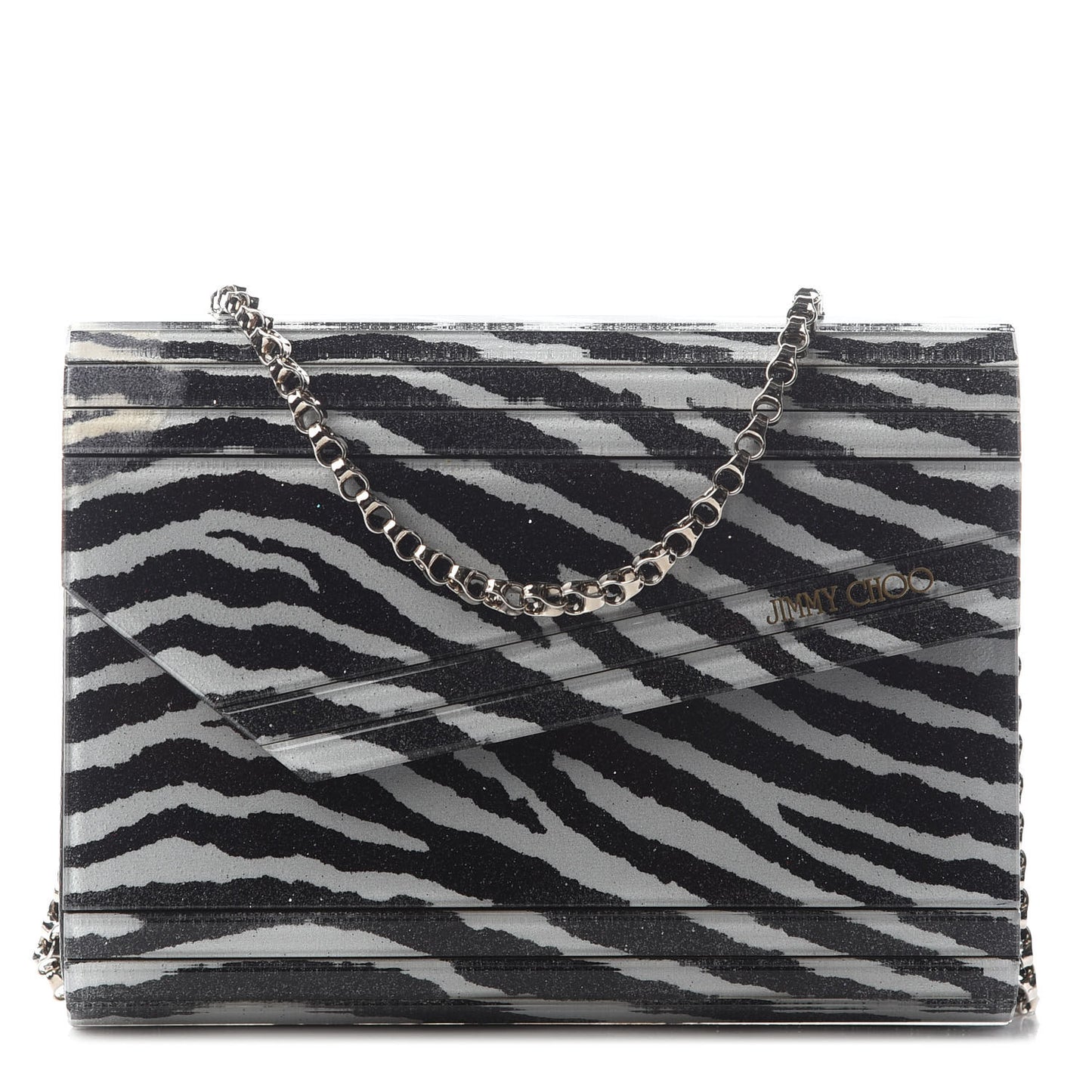 Acrylic Zebra Candy Clutch