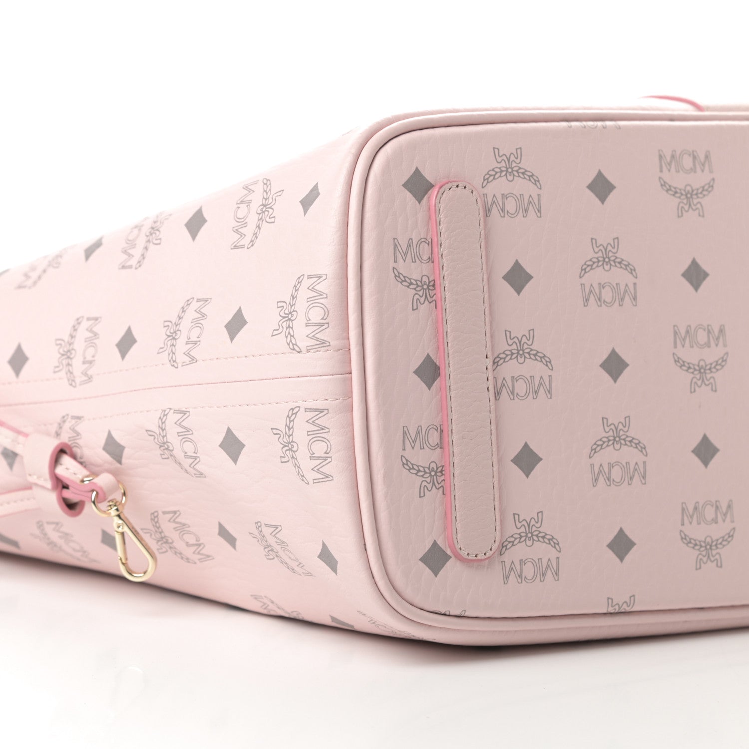 MCM Visetos Medium Liz Reversible Shopper Tote Powder Pink 12 of 16