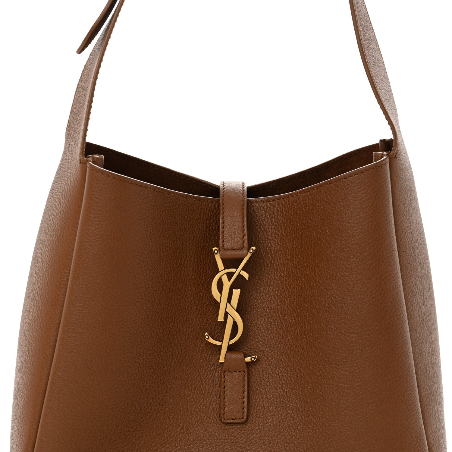 Saint Laurent Smooth Calfskin Small Le 5 A 7 Soft Hobo Fox 8 of 10