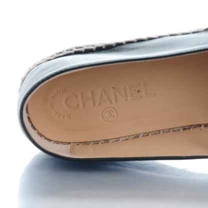 Chanel Lambskin CC Espadrilles 41 Black 9 of 10