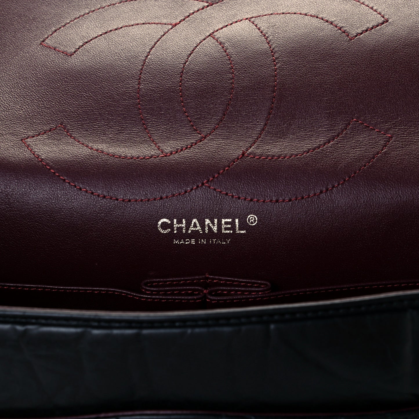Aged Calfskin Quilted 2.55 Reissue 226 Flap Black