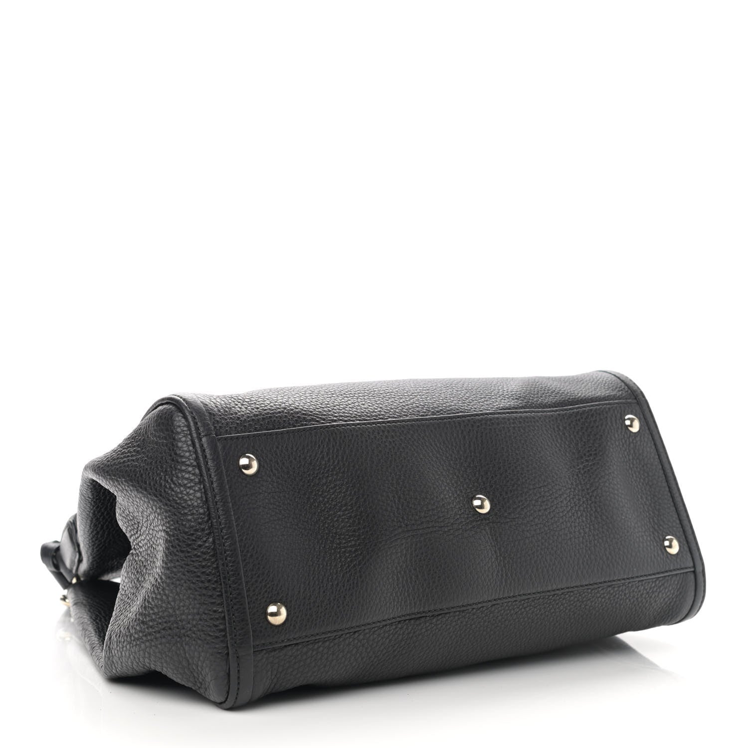 Gucci Pebbled Calfskin Medium Soho Shoulder Bag Black 4 of 10