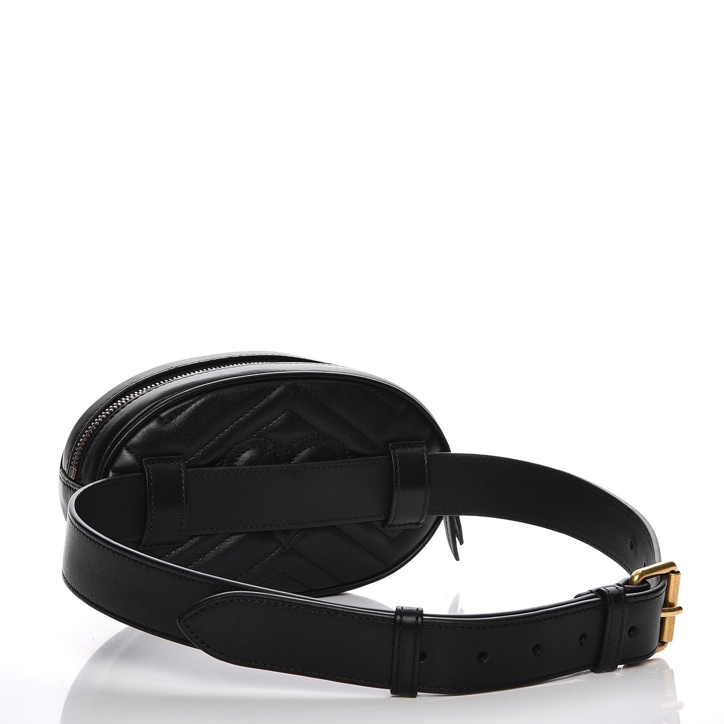 Calfskin Matelasse GG Marmont Belt Bag 75 30 Black