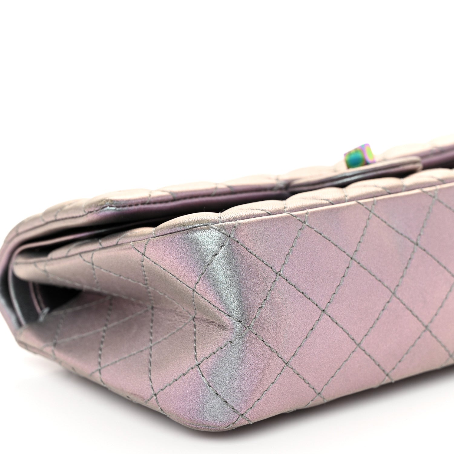 Chanel Iridescent Lambskin Quilted 2.55 Reissue 225 Flap Light Purple 9 of 12