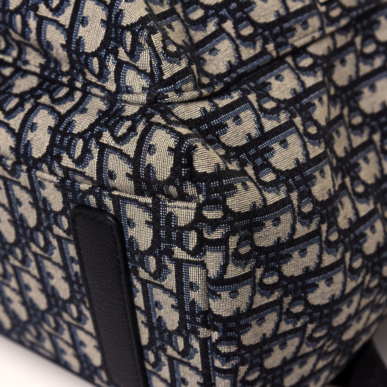 Christian Dior Oblique Calfskin Rider Backpack Beige Black 9 of 14