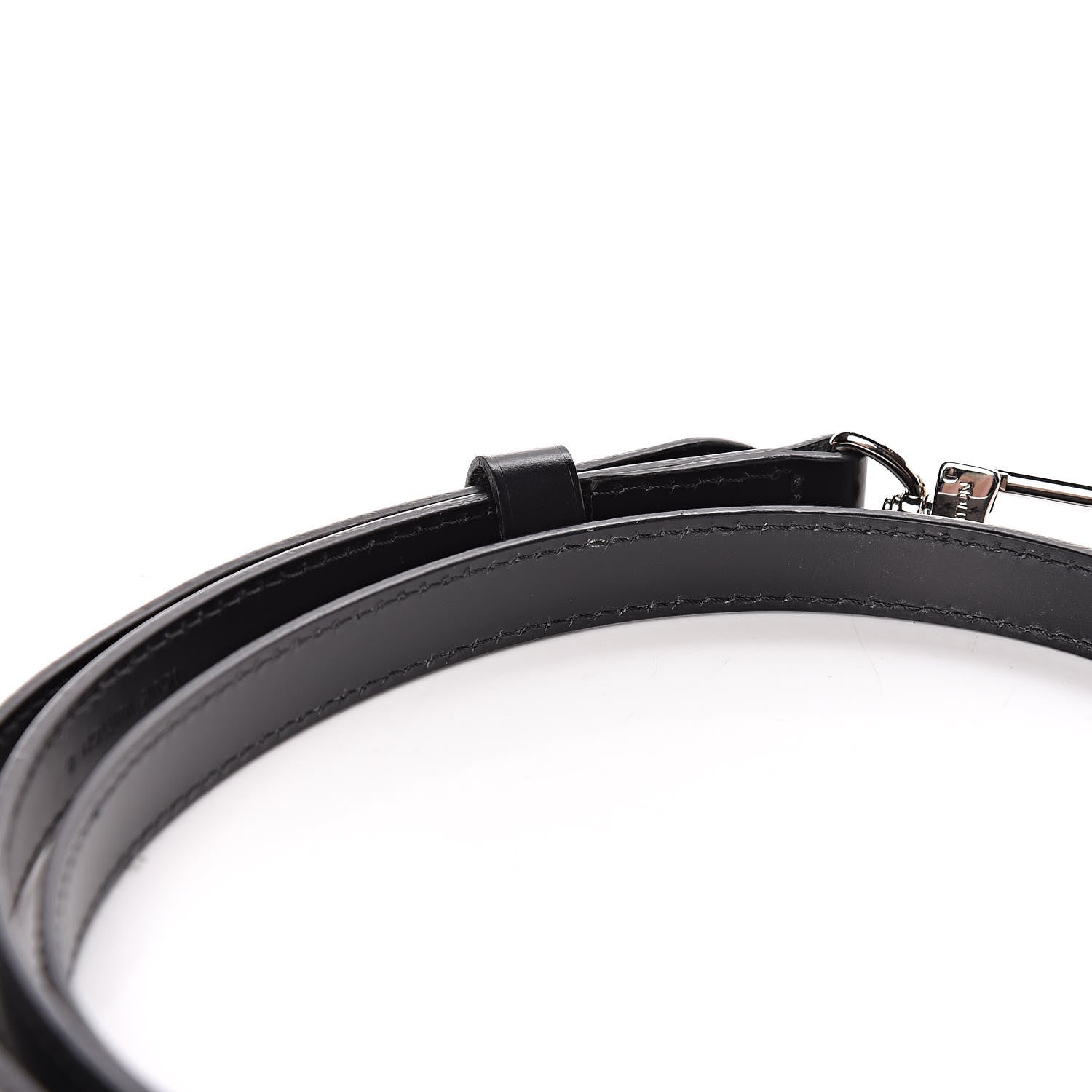 Louis Vuitton Calfskin 16mm Adjustable Shoulder Strap Black 5 of 6