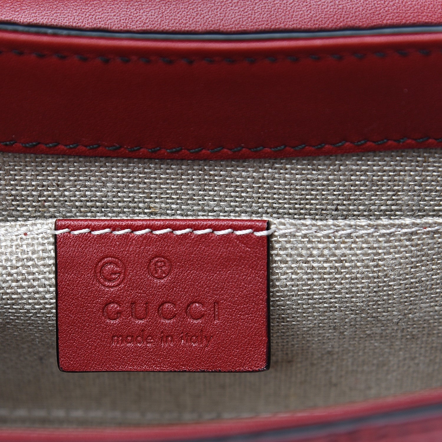 Gucci Soft Microguccissima Mini Emily Chain Shoulder Bag Rosso 5 of 10