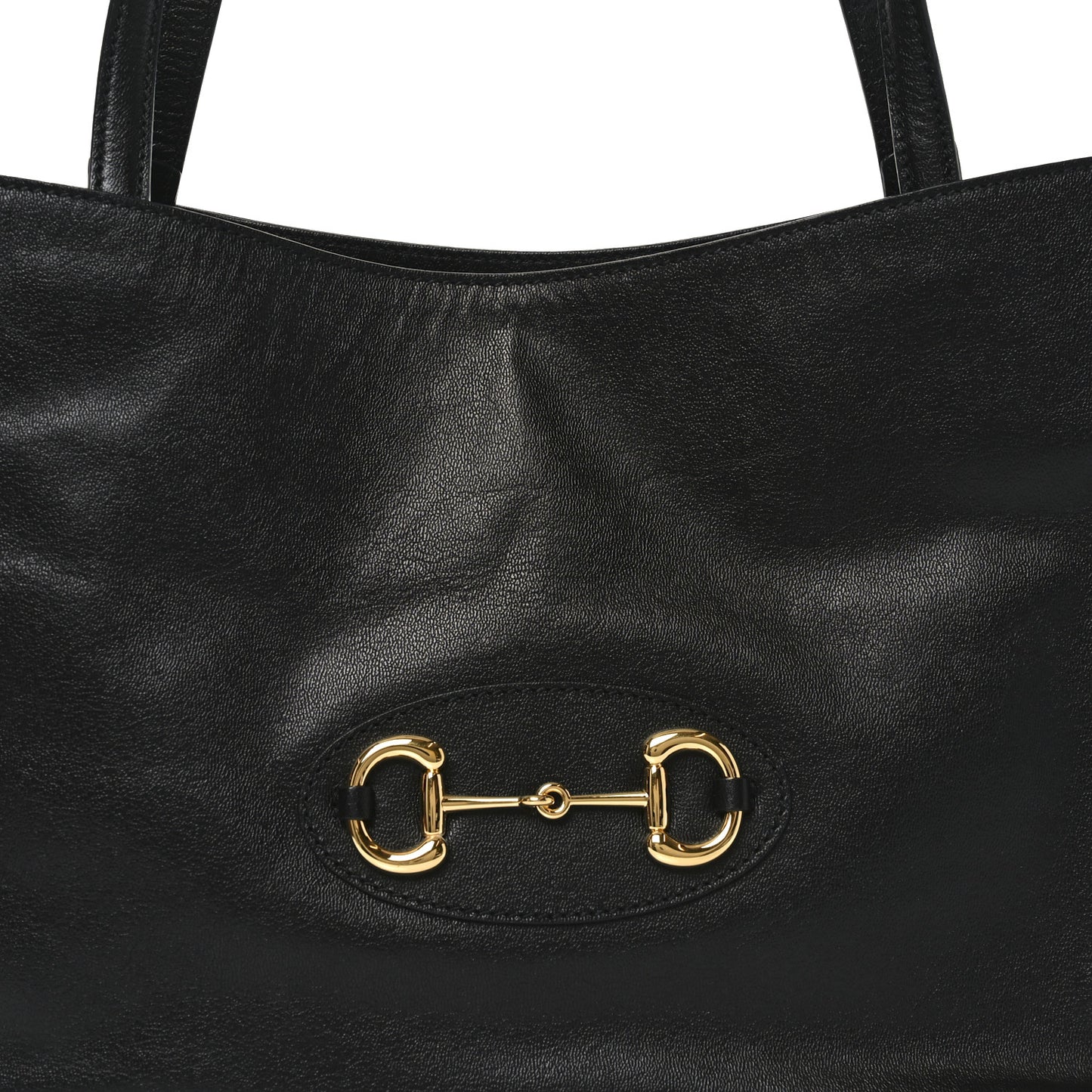 New Sakai Calfskin Lux Horsebit 1955 Tote Bag Black