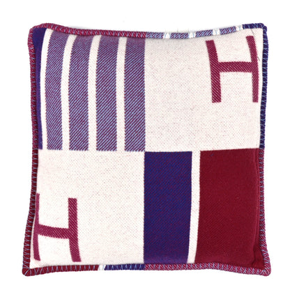 Hermes Wool Cashmere Avalon Vibration Pillow PM Pourpre 2 of 3