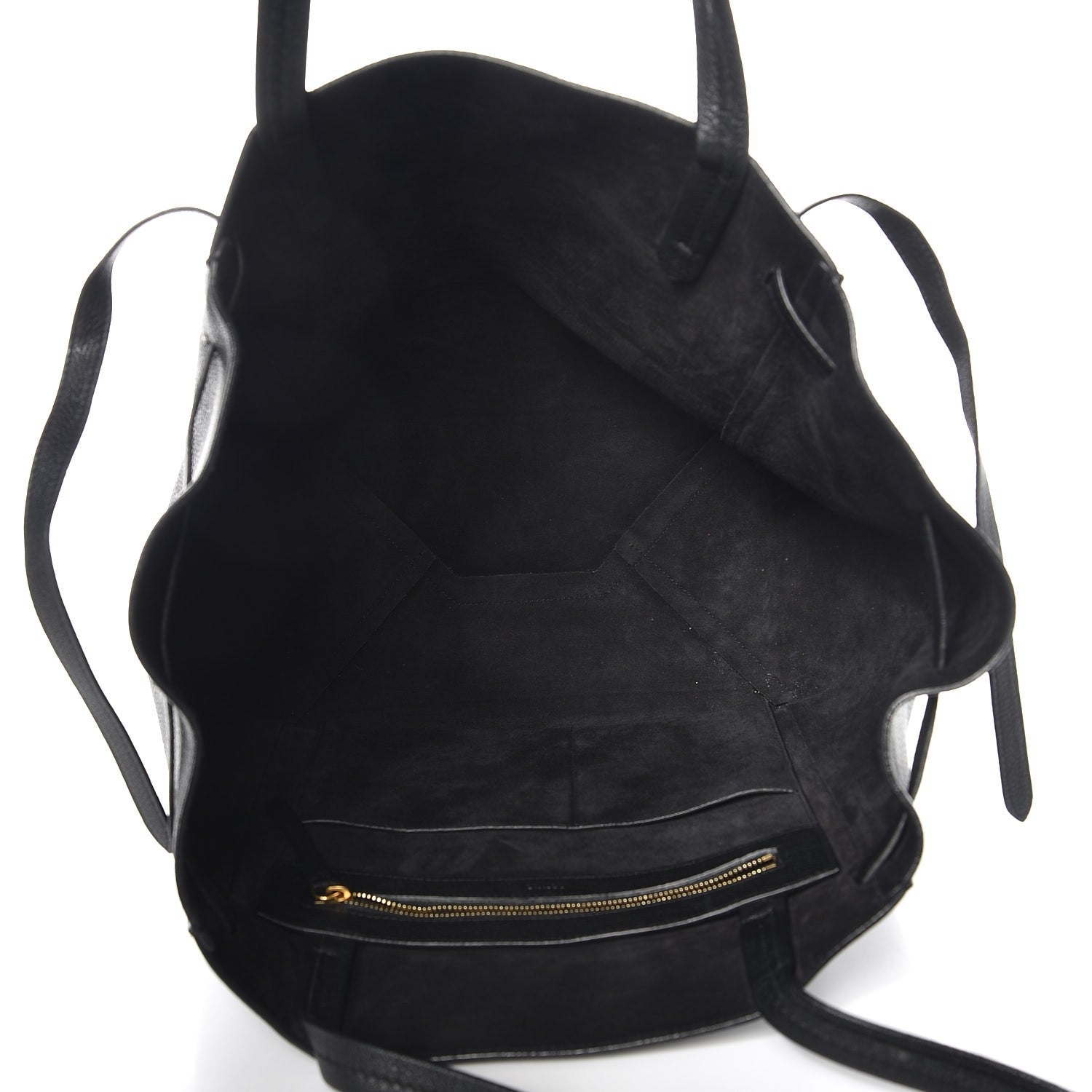 Celine Soft Grained Calfskin Small Belt Cabas Phantom Black 5 of 11