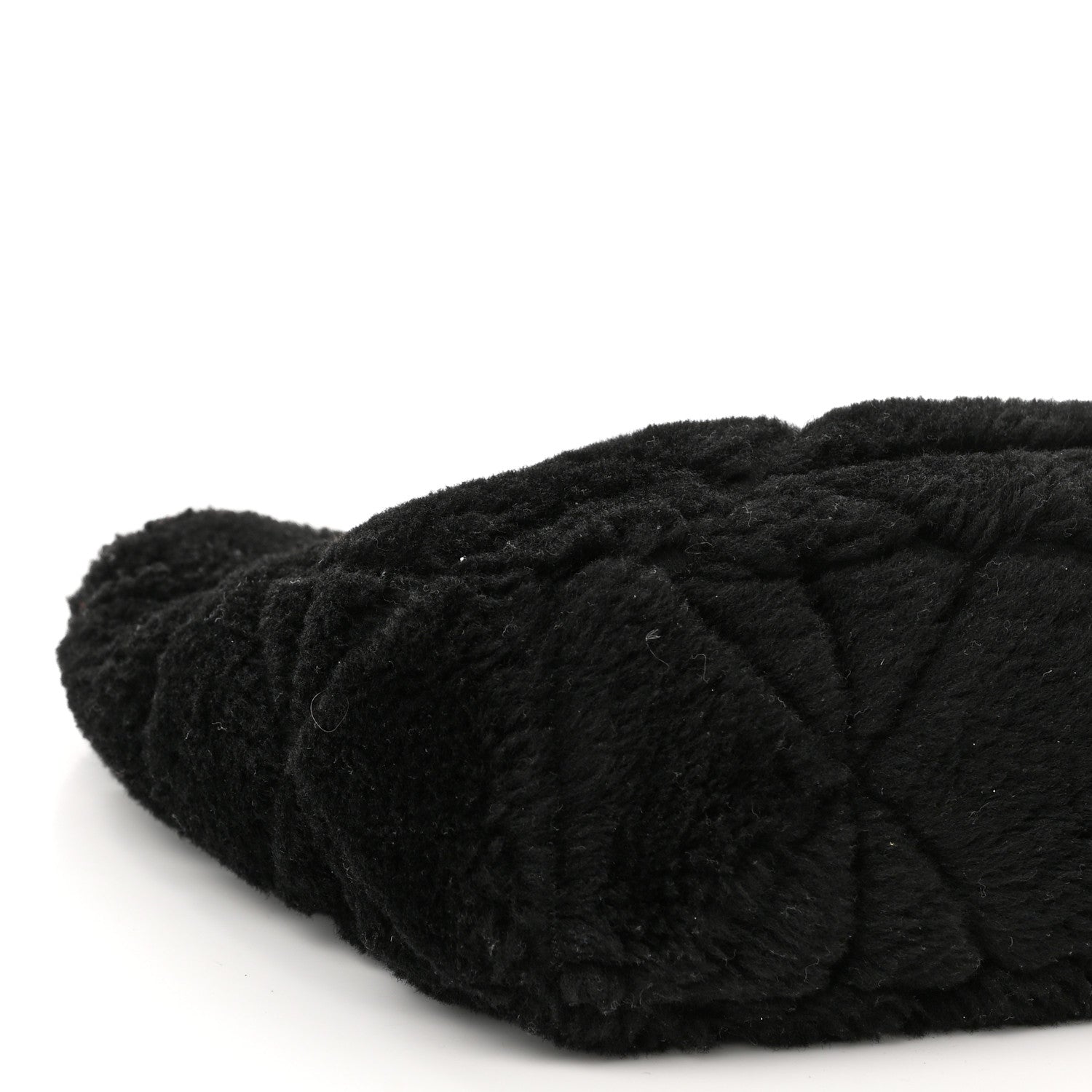 Prada Shearling Nappa Triangle Quilted Patchwork System Shoulder Bag Black 10 of 11