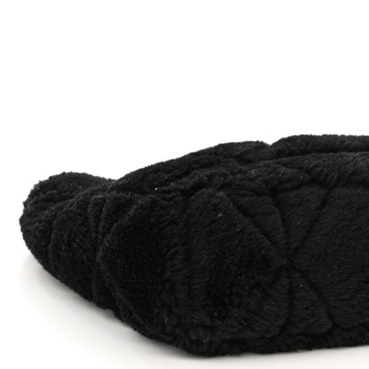 Prada Shearling Nappa Triangle Quilted Patchwork System Shoulder Bag Black 10 of 11