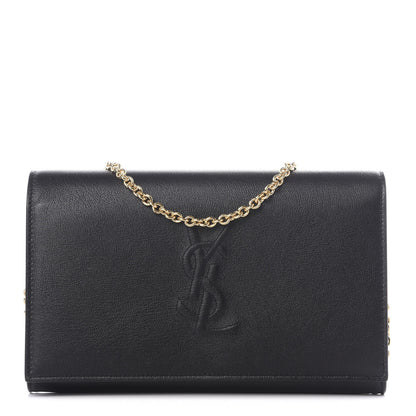 Saint Laurent Calfskin Monogram Belle de Jour Chain Clutch Black 1 of 10