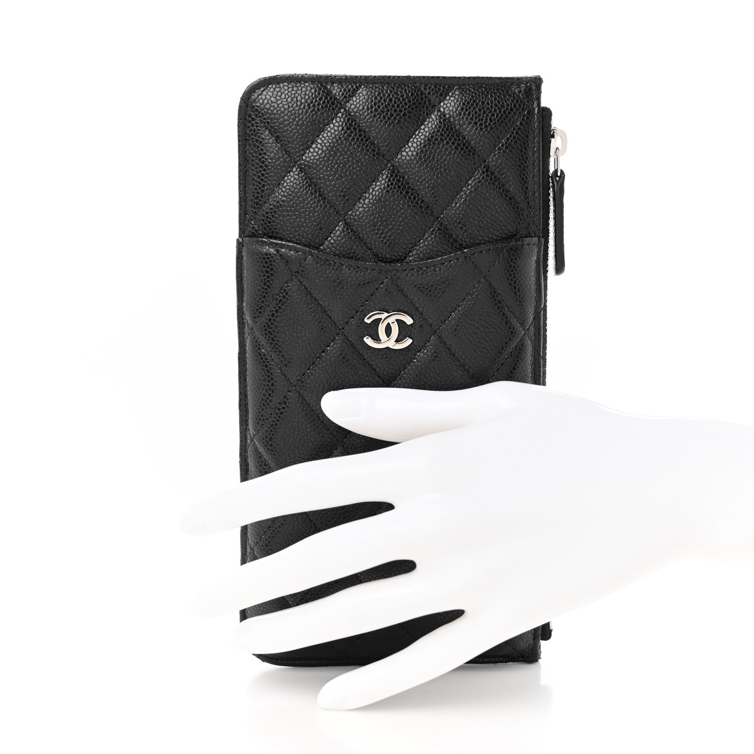 Chanel Caviar Quilted Classic iPhone Pouch Black 2 of 13