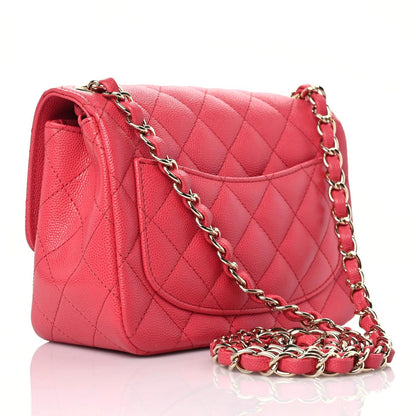 Chanel Caviar Quilted Mini Square Flap Pink 3 of 11