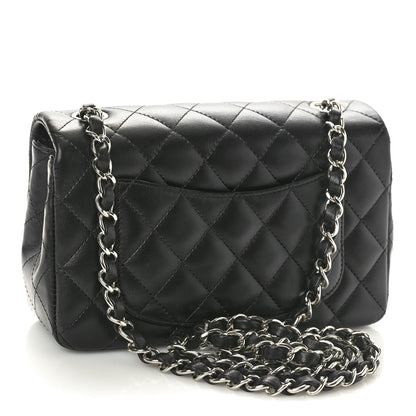 Chanel Lambskin Quilted Mini Rectangular Flap Black 3 of 10