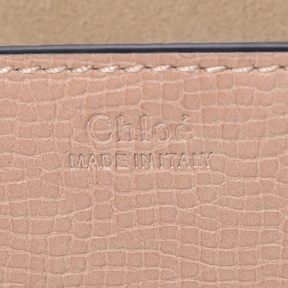Chloe Textured Calfskin Lambskin Nano Drew Shoulder Bag Powder Beige Caramel 6 of 7