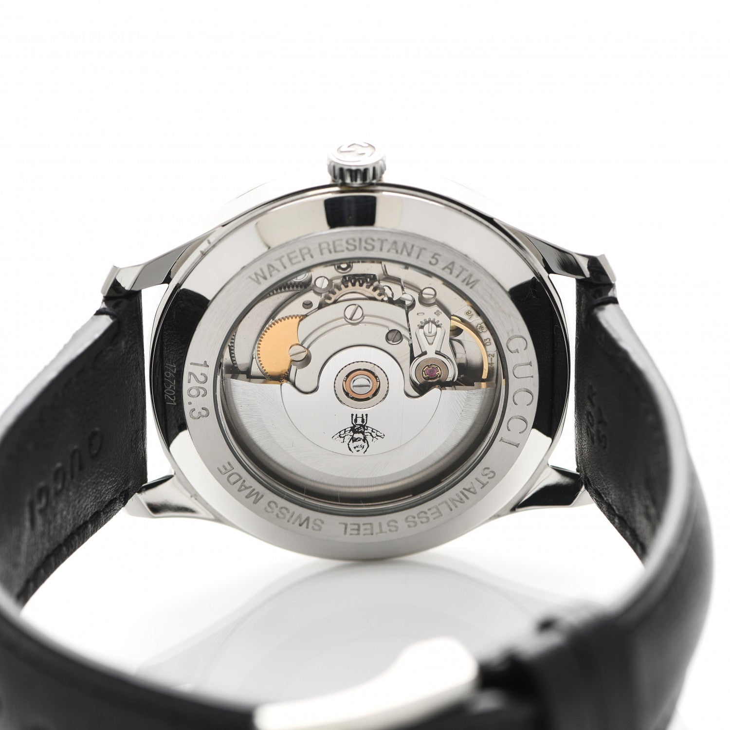 Gucci Stainless Steel Calfskin 40mm Eryx Automatic Watch 4 of 5