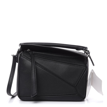 Loewe Calfskin Mini Puzzle Bag Black 1 of 10
