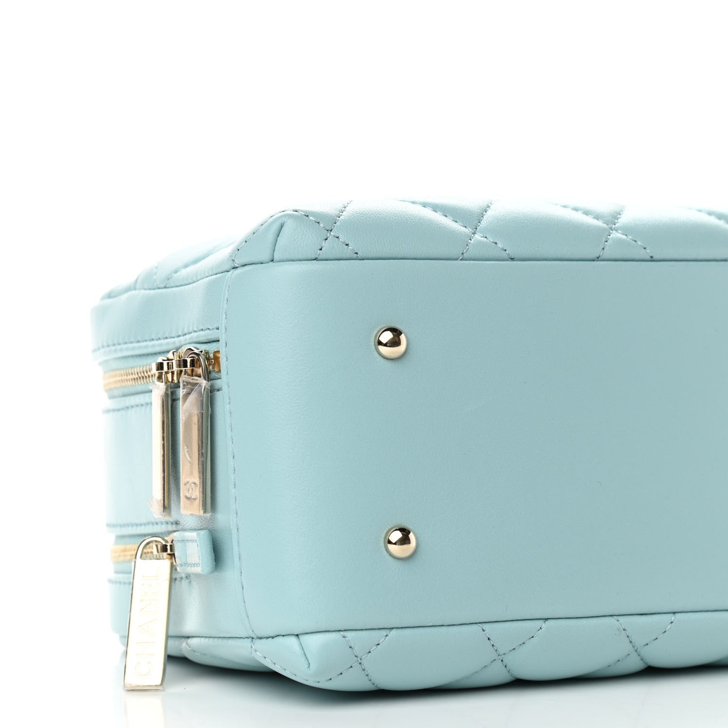 Chanel Lambskin Quilted Small Trendy CC Bowling Bag Light Blue 9 of 12