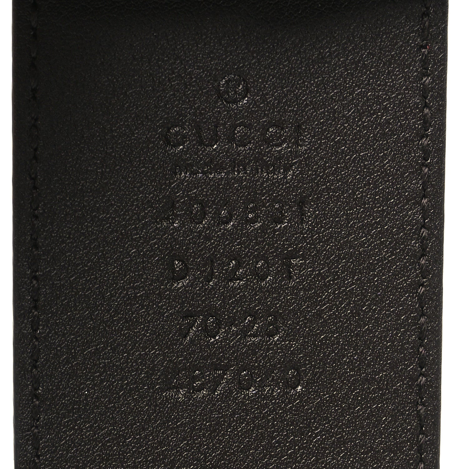 Gucci Textured Dollar Calfskin Double G 40mm Belt 70 28 Black 3 of 5