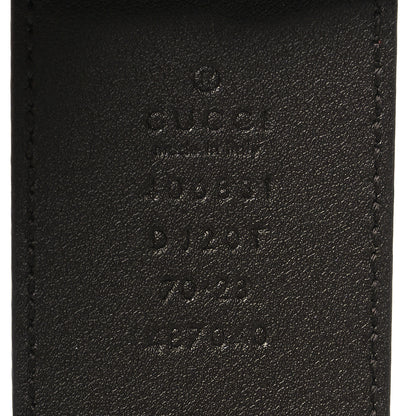 Gucci Textured Dollar Calfskin Double G 40mm Belt 70 28 Black 3 of 5