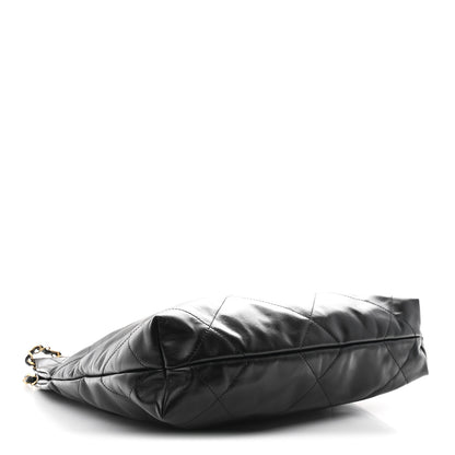 Chanel Shiny Calfskin Quilted Small Chanel 22 Black 5 of 13