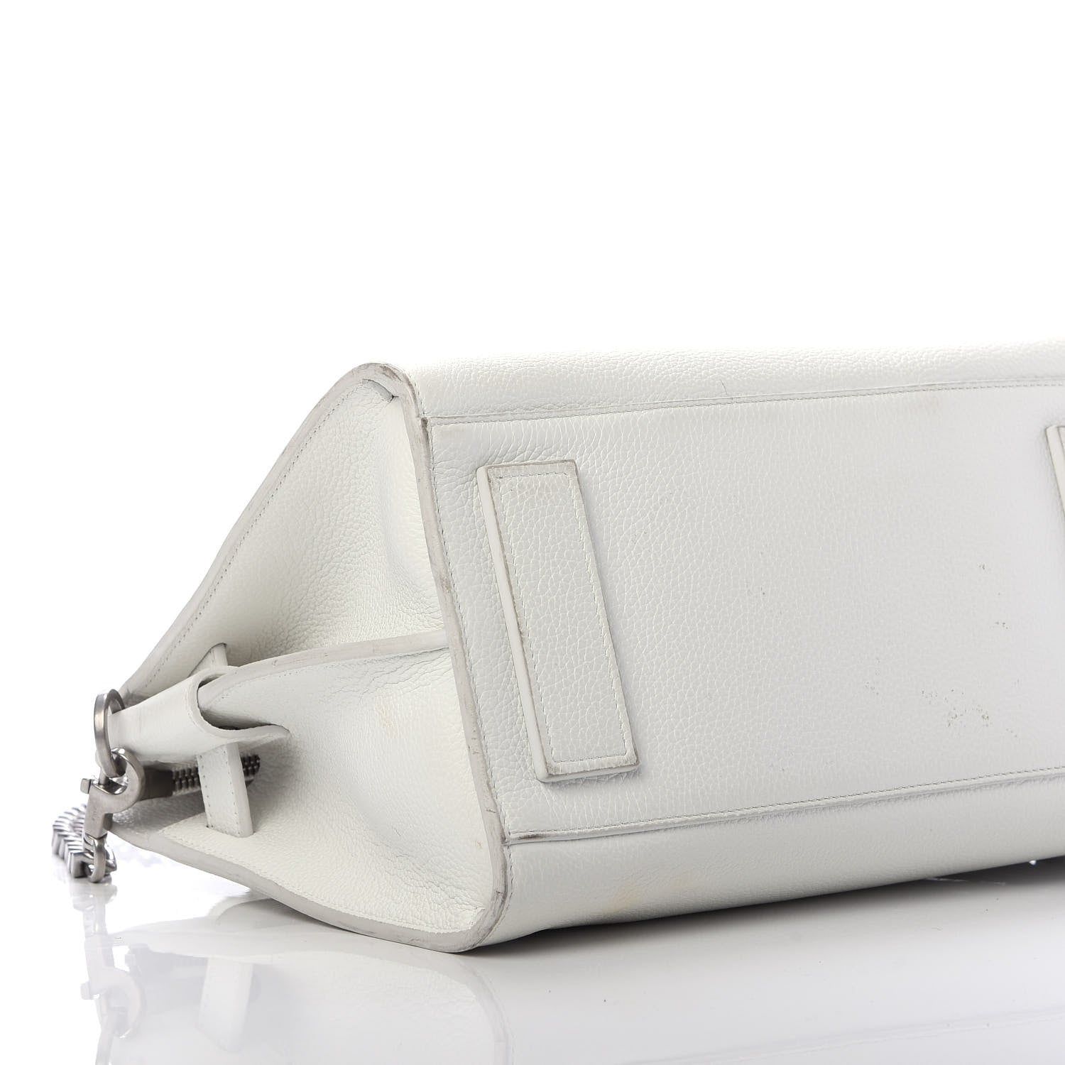 Saint Laurent Grained Calfskin Baby Supple Sac De Jour White 7 of 22