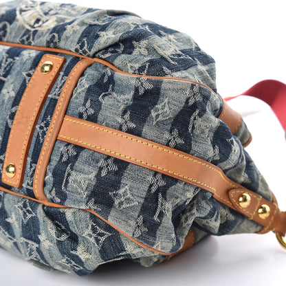 Louis Vuitton Denim Raye Porte Epaule MM 17 of 21