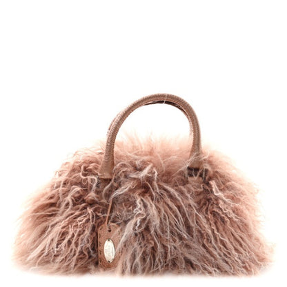 Fendi Monogolian Lamb Cuoio Romano Selleria Frame Bag Cipria 1 of 11