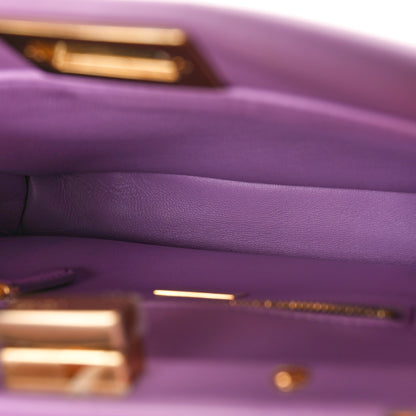 Fendi Nappa Stacked Bar Mini Peekaboo Iconic Satchel Violetta 5 of 10