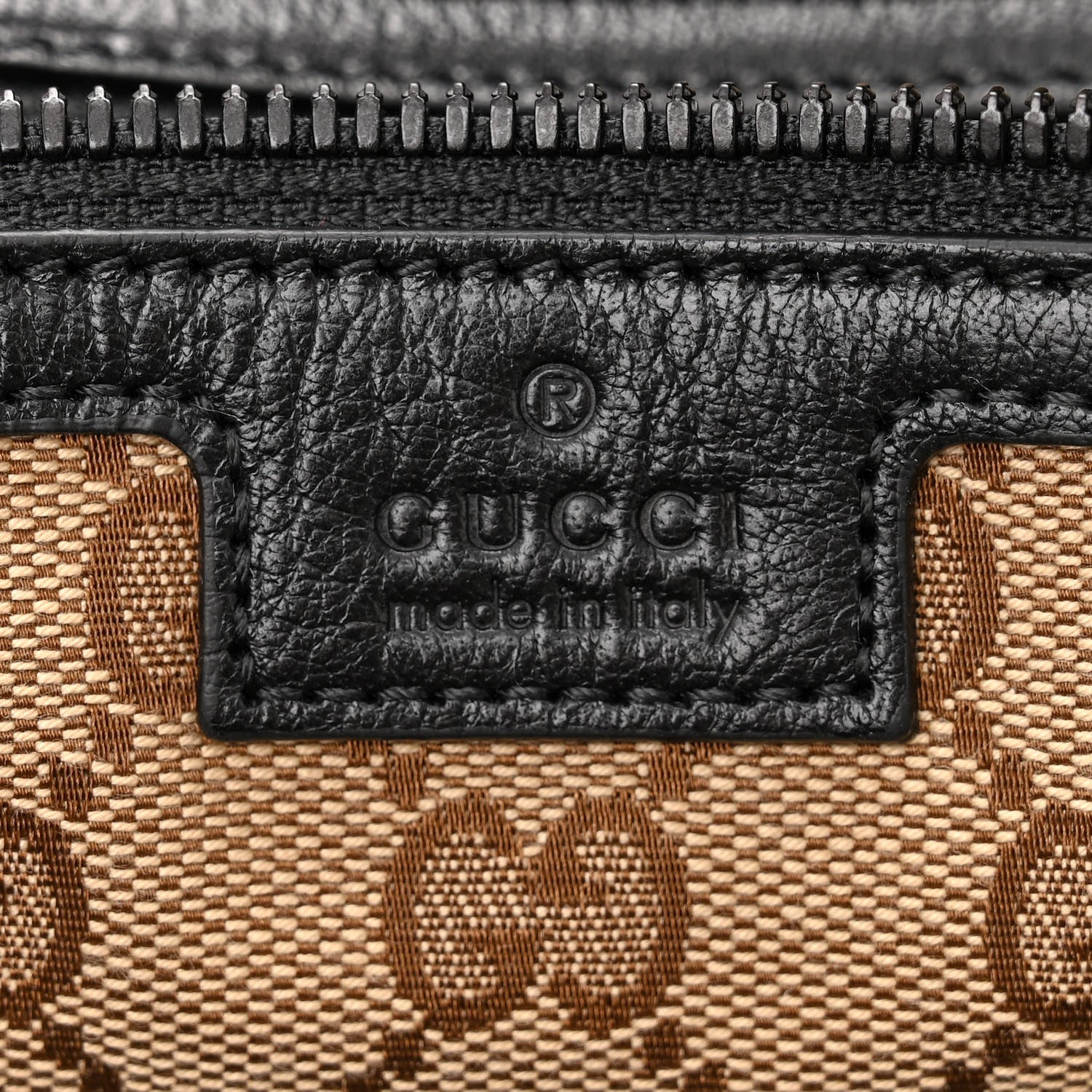 Gucci Calfskin Monochrome Medium Double G Tote Bag Black 6 of 10