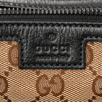 Gucci Calfskin Monochrome Medium Double G Tote Bag Black 6 of 10