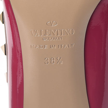 Valentino Garavani Patent Rockstud 100mm Pumps 38.5 Deep Cyclamin Poudre 7 of 8
