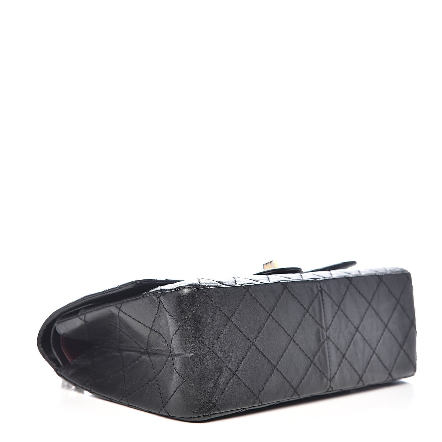 Aged Calfskin Quilted 2.55 Reissue 226 Flap Black