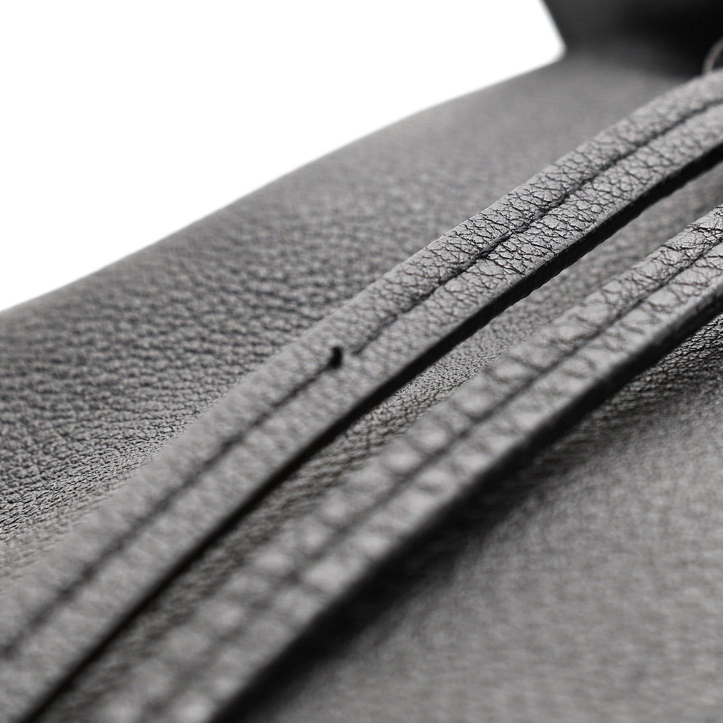 Tumbled Calfskin Backpack Bag Black