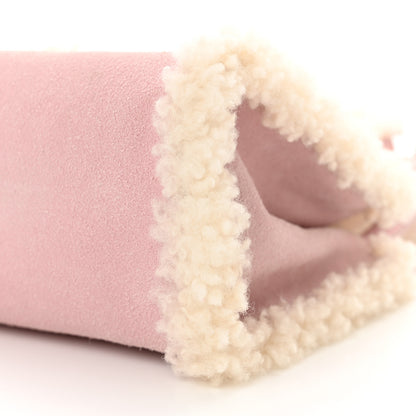 Telfar X UGG Suede Shearling Small Shopping Bag Pink 9 of 10