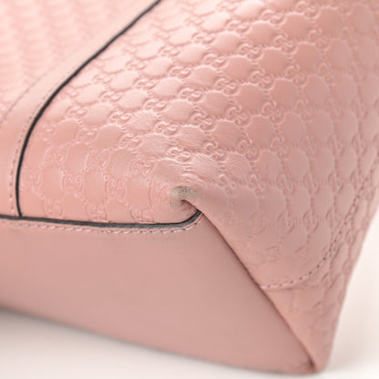 Gucci Soft Microguccissima Small Zippered Satchel Soft Pink 10 of 17