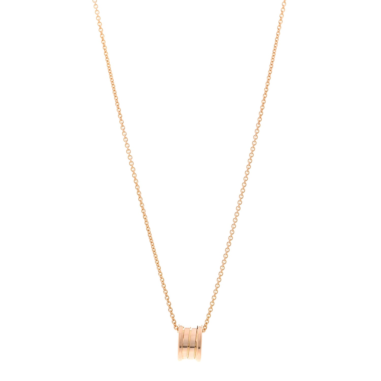 Bulgari 18K Rose Gold B.Zero1 Pendant Necklace 1847111 – FASHIONPHILE