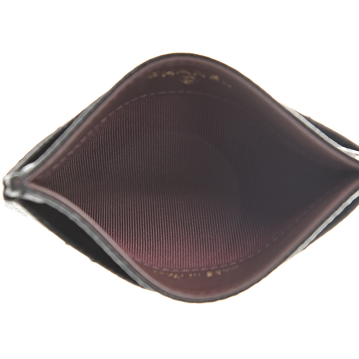 Caviar Quilted Card Holder Black