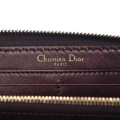 Christian Dior Metallic Calfskin J'adior Voyageur Wallet Noisette 6 of 7
